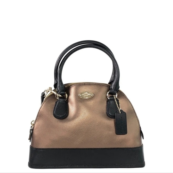 Coach Mini Cora Dome Leather Crossbody - Picture 1 of 9